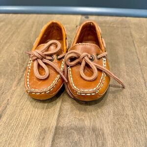 Cole Haan baby boy brown loafers boat shoes size 5.5